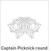 Recycled kunststof » Captain Picknick round